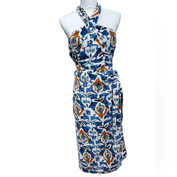 Ensemble Jupe Et Haut Vintage Deborah Hall Taille 12 – Orange Avec Accents Dorés